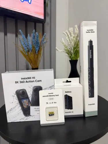 Insta360 X5 8K Nova + Bateria Extra + Bastão + MicroSD 128GB - Pronta Entrega!!