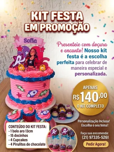 Kit festa promoção