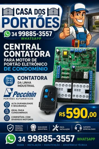 Central de Comando para motor de portão eletrônico de condomínios 