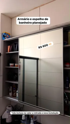 Armário e espelho planejado de altíssima qualidade