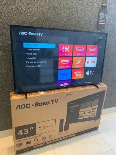 SMART TV 43 AOC ROKU TV Full HD