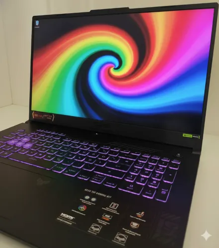 Notebook Gamer Asus Tuf A17 Ryzen 7535HS RTX 4050 1TB Tela de 17 (Semi Novo)