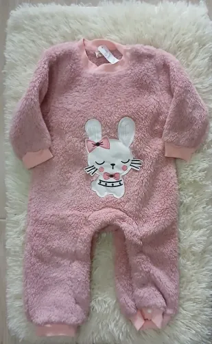 Lindo macacão Rosa Pelúcia Menina  12/18m
