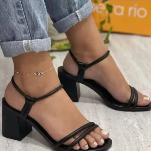 SANDÁLIA DE TIRAS SALTO BLOCO BEIRA RIO