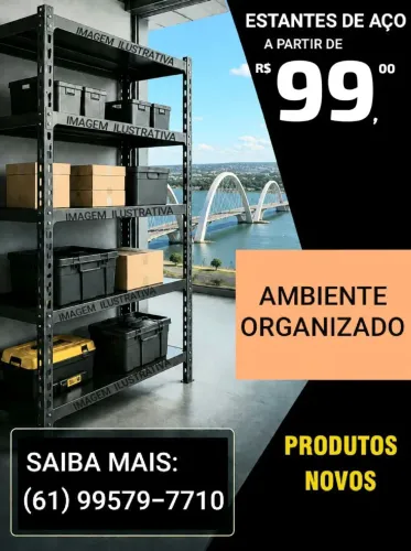 Estantes Metálicas para Organização (Aço) a partir de R$99,00