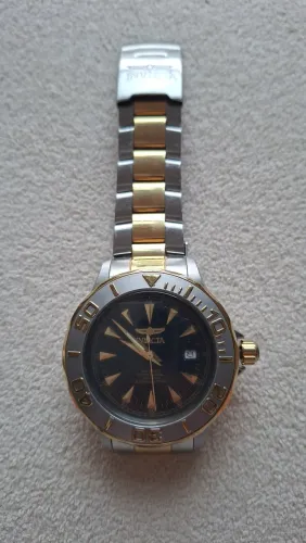 Relógio Invicta dourado automático