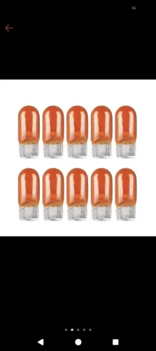 Lâmpada lateral T10 laranja Ambar