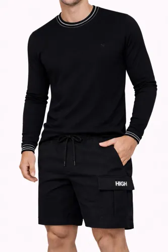 Kit Camisa Longa e Bermuda Cargo 