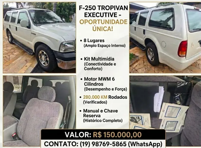 Ford F-250 Tropical 4.2 CE / CD Diesel TB 2000
