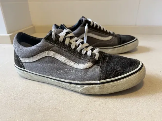 Tênis Vans Old Skool Couro E Lona - Tam. 44 (12 Us)