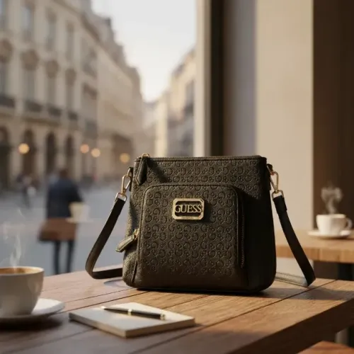 Bolsa Guess Glen Mini Pancake Crossbody Original Importado