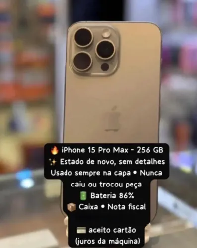 iPhone 15 pro max NF e Caixa 
