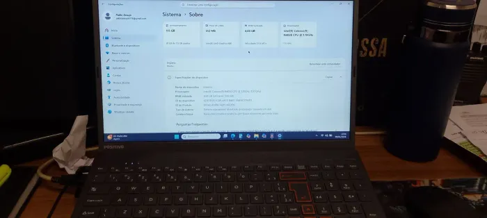 NOOTBOOK POSITIVO - $1.000 - M: 128GB/R4GB / PLACA DE VIDEO : 512MB