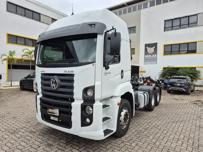 VW 25.420 CONSTELLATION 6x2, LEITO, TETO ALTO, BUG LEVE
