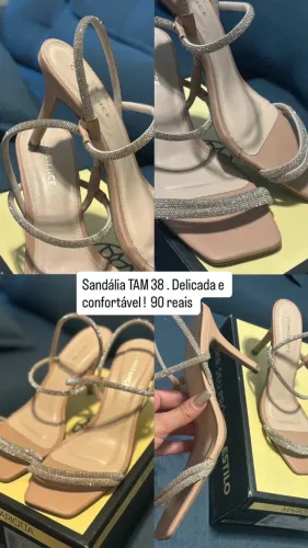 Sandália para Festas Tamanho 38 usada