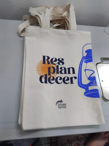sacolas tecido cru