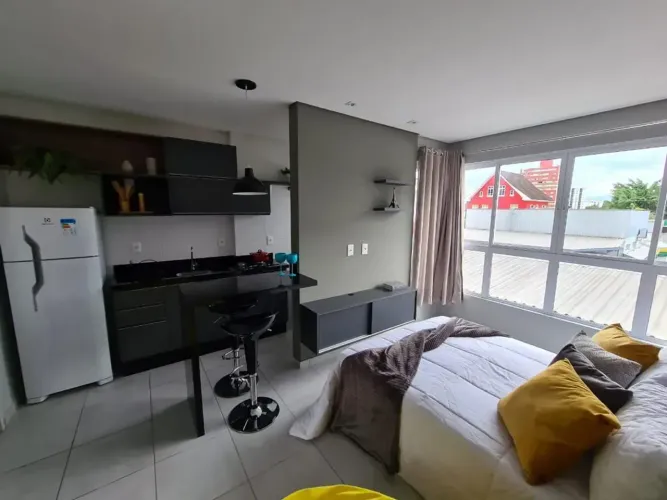 Studio moderno e completo para locação no Edifício Central Park Bucarein