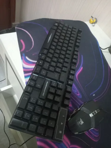 Kit gamer-mouse,teclado e mouse pad