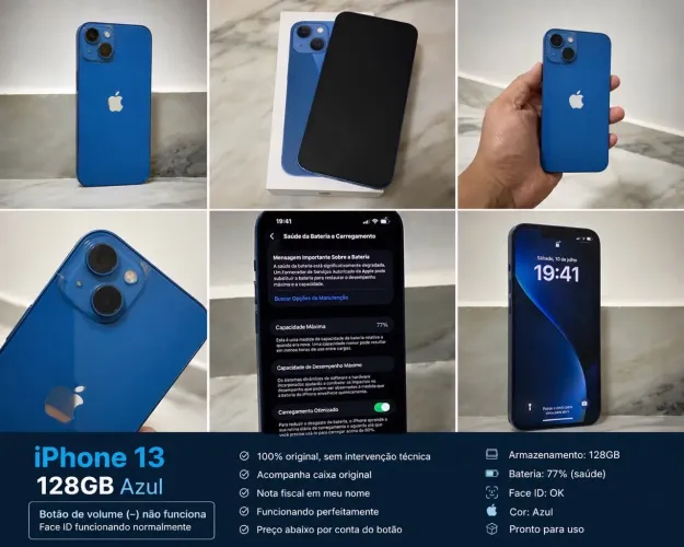 iPhone 13 Azul 128GB