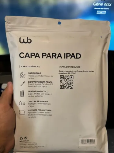 Capa Para iPad Geração com Teclado