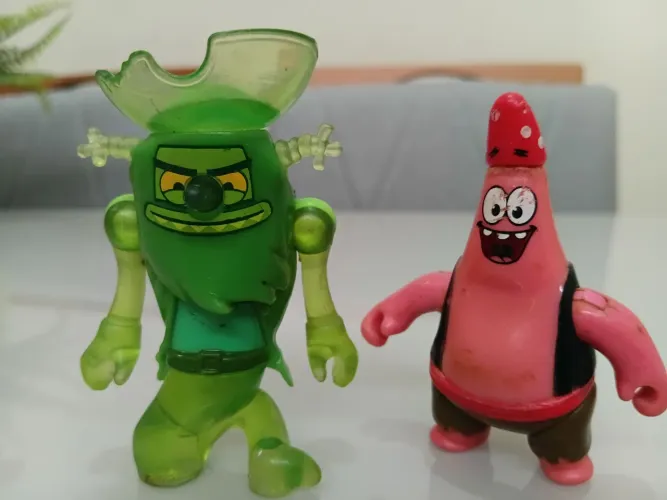 Holandês voador e Patrick pirata da turma do job esponja - Imaginext