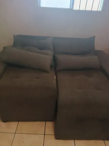 Sofá Retrátil Usado pouco tempo