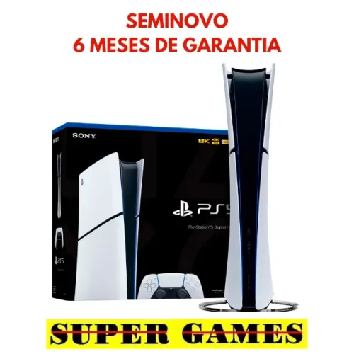 PS5 SLIM digital impecável, AvaliamosTroca, Loja física desde 2004, próximo ao metrô.