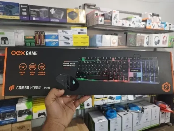 KIT TECLADO E MOUSE GAMER RGB