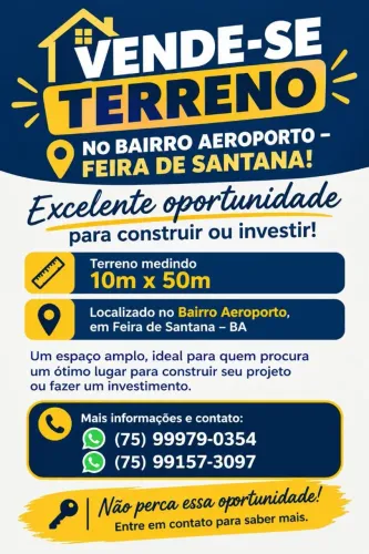 Vende-se terreno em Feira de santana!