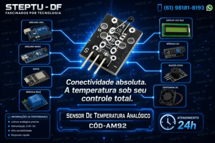 Sensor De Temperatura Analogico Arduino Automação Robotica COD-AM92