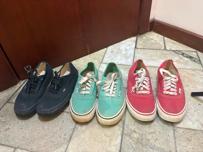 3 pares tenis vans original