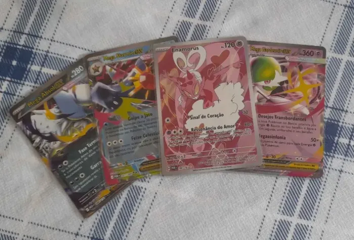 Mini Lote 4 Cartas raras pokemon