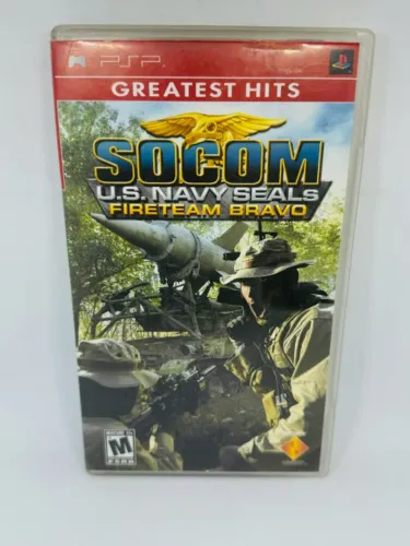 JOGO PSP SOCOM U.S NAVY SEALS FIRETEAM BRAVO - ORIGINAL COM CAPA