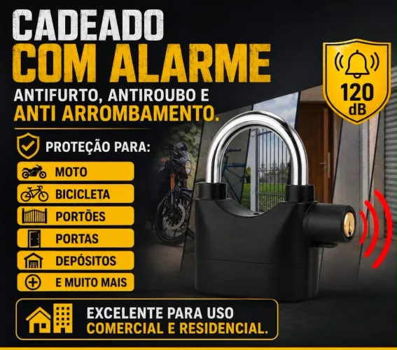 Cadeado com alarme
