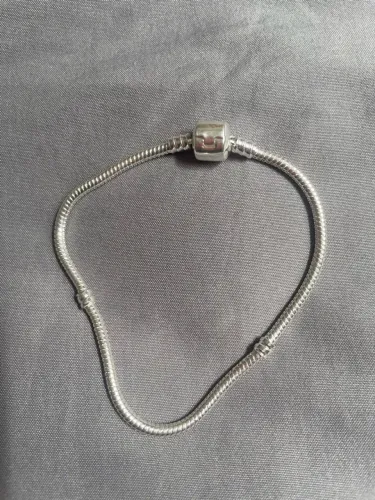 Pulseira banhada a prata 925