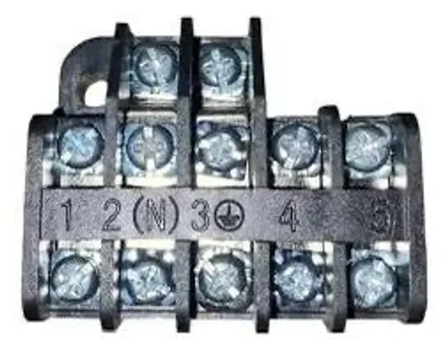 Borne conector 5 vias 450V 4mm² JXD2-5-B2