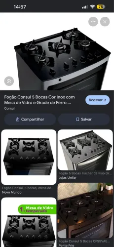 Fogão 5 bocas