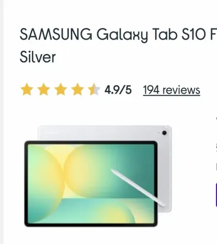 SAMSUNG Galaxy Tab S10 FE+ 13.1" 5G Tab..