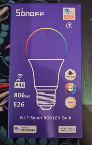 Lampada Sonoff A19 WRGB 127v