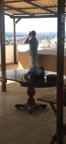 Mesa madeira redonda