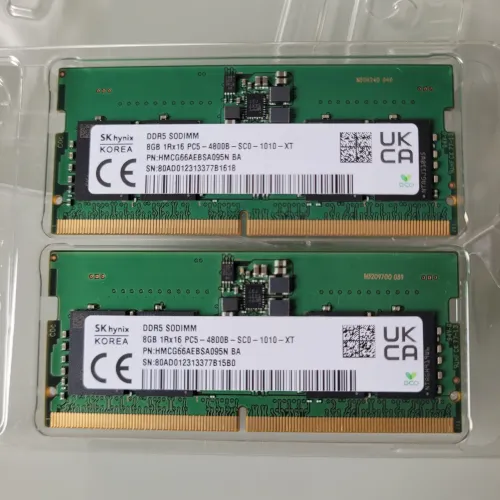 2x Memória notebook DDR5 8GB 4800 SKhynix