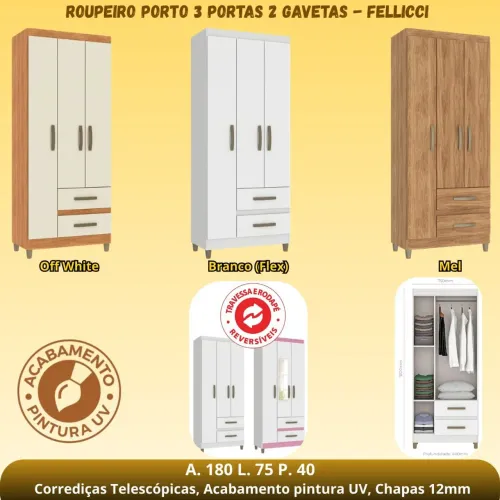 Guarda roupa Apartir de 499,00