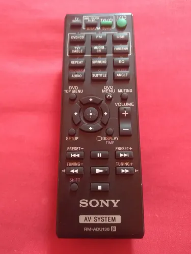 CONTROLE REMOTO SONY BRAVIA HOME THEATER RM-ADU138