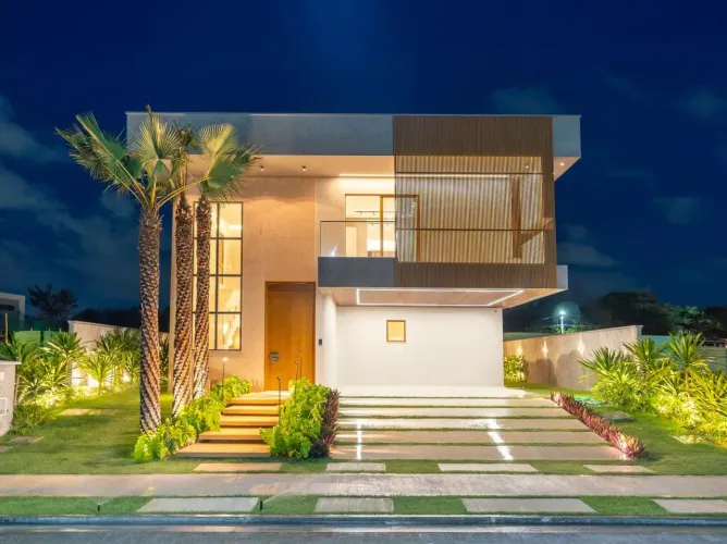Casa de luxo no Alphaville Cidade Alpha Eusébio com acabamento premium e lazer completo