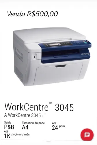 Xerox WorkCentre 3045 multifuncional