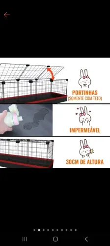 Vendo cercado para coelhos e outros animais. 