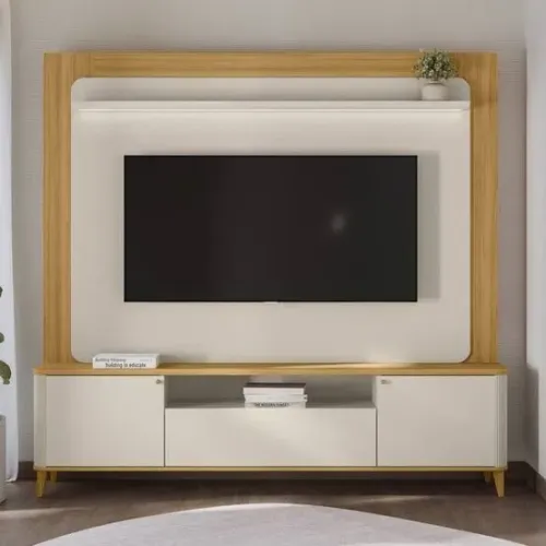 Estante Home Munique 2m luz led suporta tv até 70 polegadas / pague na entrega 