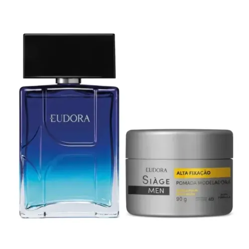Combo Perfume Eudora H Flow + Pomada Modeladora Siàge Men