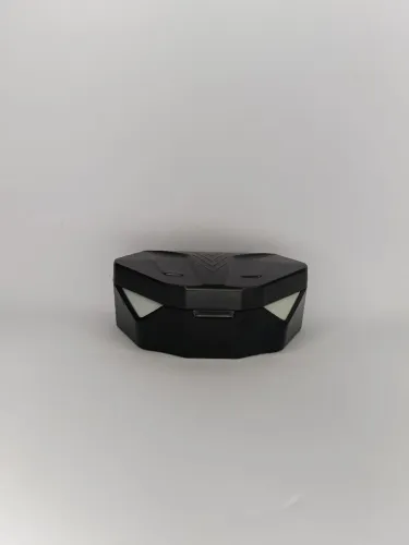 Fone de Ouvido Bluetooth Sem Fio Gamer com Estojo de Carregamento Preto