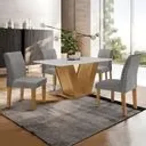 Mesa de Jantar 4 Cadeiras 1.20X0.80